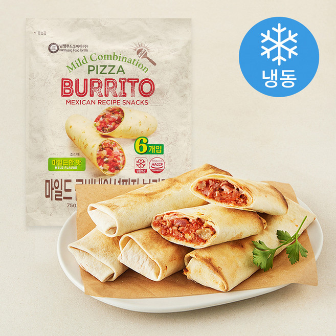 남향 마일드 콤비네이션피자 브리또 (냉동), 125g, 1개, 6개입