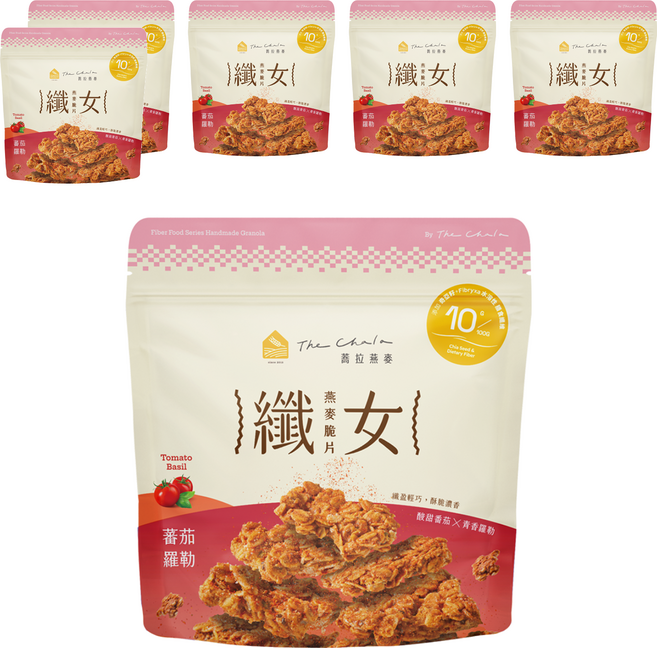 The Chala 蕎拉燕麥 纖女燕麥脆片 番茄羅勒, 150g, 6包