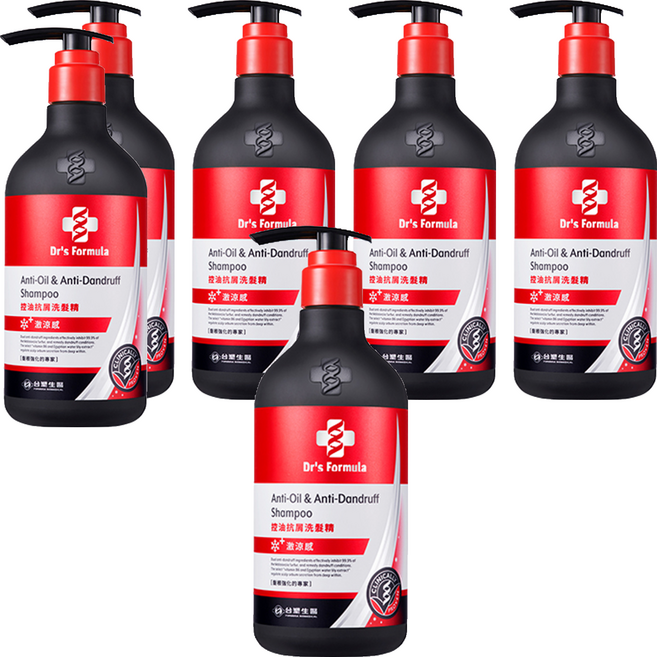 台塑生醫 Dr's Formula 控油抗屑洗髮精 激涼款, 580g, 6件