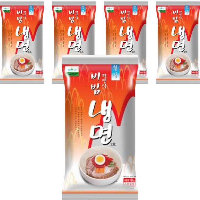 칠갑농산 평양식 비빔냉면, 750g, 5개