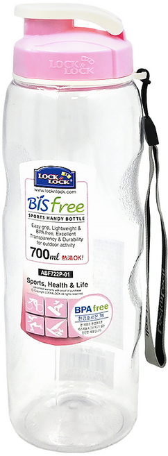 LocknLock 樂扣樂扣 BISfree 優質水壺, 粉色, 700ml, 1個