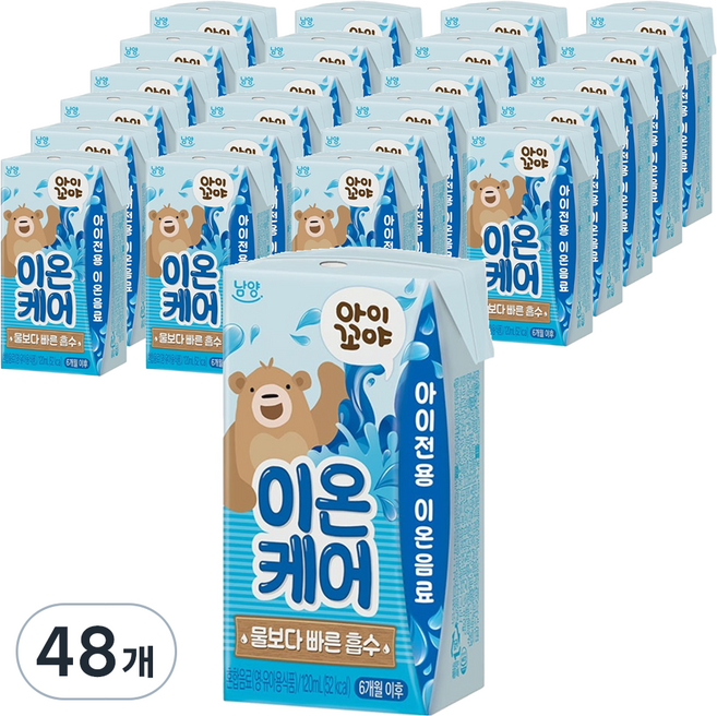 아이꼬야 이온케어 베이비음료, 120ml, 48개