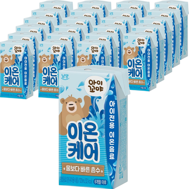 아이꼬야 이온케어 베이비음료, 120ml, 24개