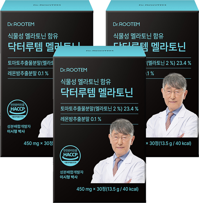닥터루템 정품 멜라토닌, 30정, 3개