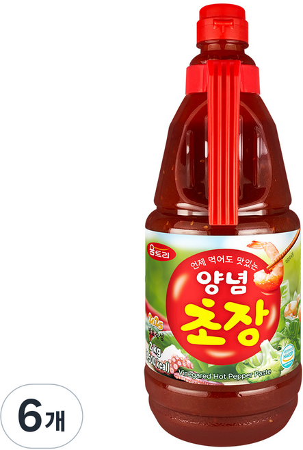 움트리 양념 초장, 2kg, 6개