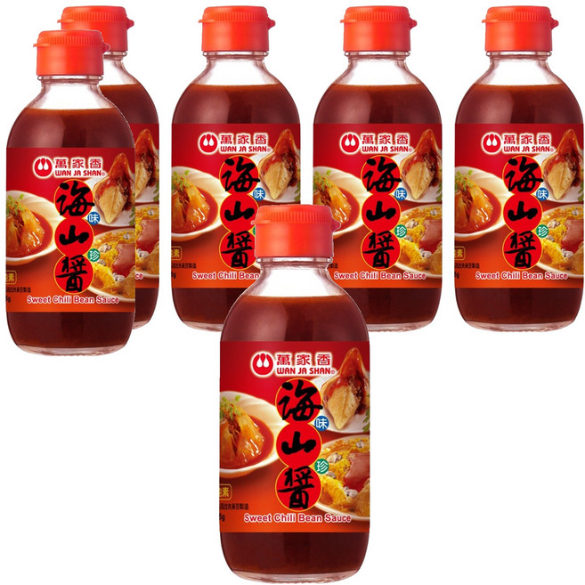 萬家香 海山醬 非基因改造黃豆製成 古早美味, 225g, 6瓶