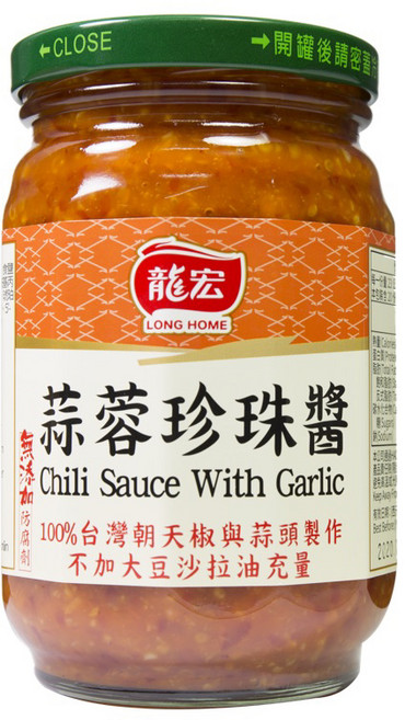 龍宏 蒜蓉珍珠醬, 400g, 1罐