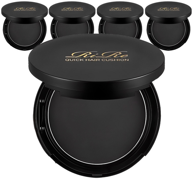 리르 퀵 헤어 흑채 쿠션 14g, 내추럴블랙, 5개