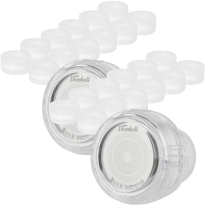 듀벨 수도애 정수키트 세면대 필터 + 리필 12p 세트, 2개