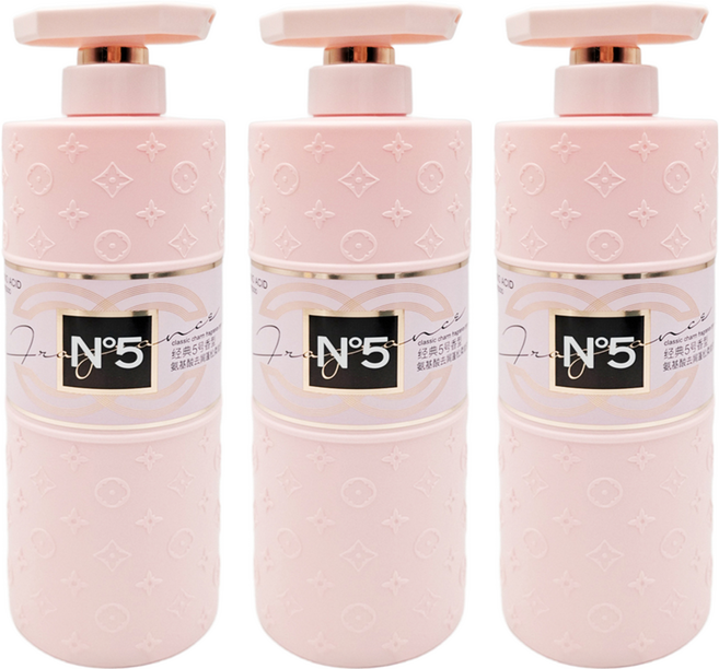 GuERBEIS 嬌貝詩 氨基酸去屑蓬松柔順洗髮露, 800ml, 3瓶
