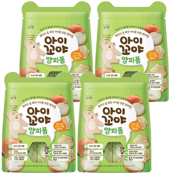 아이꼬야 감자퐁 과자, 30g, 4개, 양파