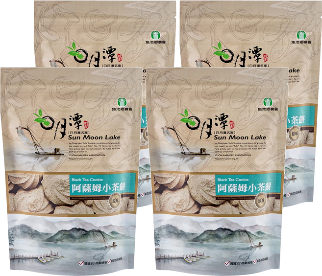 魚池鄉農會 阿薩姆小茶餅, 96g, 4個