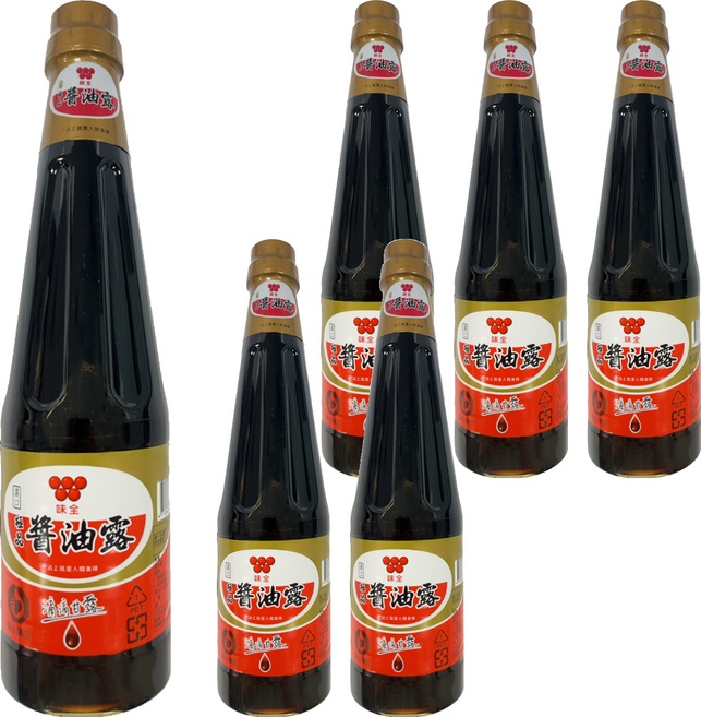 味全 極品醬油露, 750ml, 6瓶