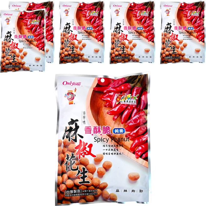 Onlyone 海龍王 麻椒花生, 150g, 6包