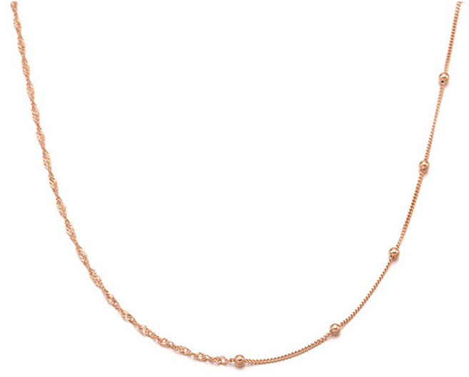 티르리르 여성용 볼 헤지 실버 목걸이 TNSSVP11766M