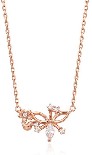 티르리르 여성용 노트 실버 목걸이 TNSSVP11600S