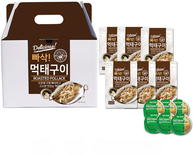 해맑은푸드 빠삭 먹태구이 25g + 청양간장마요 소스 30g 세트, 55g, 6개