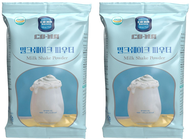 코나 밀크쉐이크 파우더, 2개, 1개입, 1kg