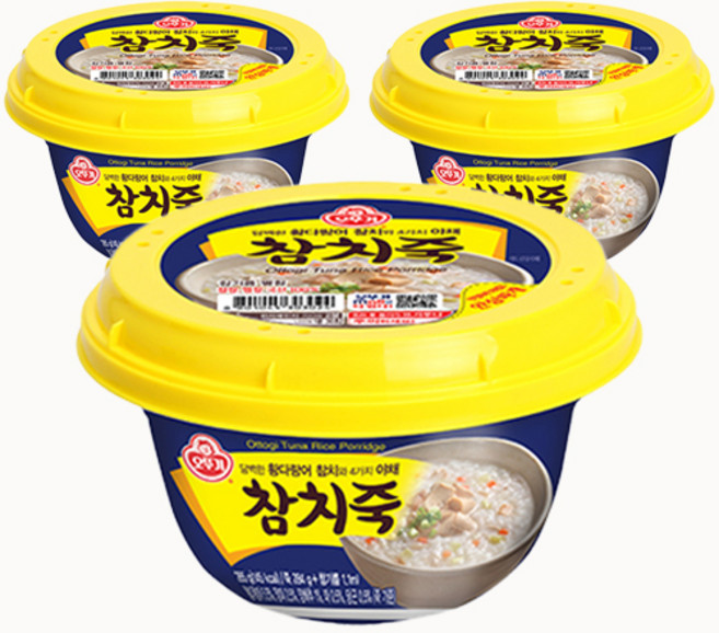 오뚜기 참치죽 상온, 285g, 3개