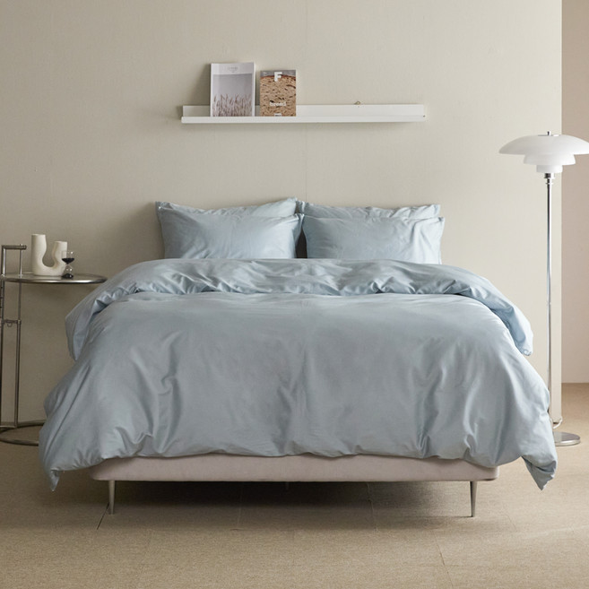 바운티풀 프리미엄 코마사 사틴면 호텔 이불커버, 스카이블루