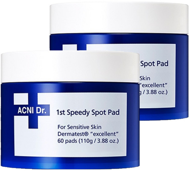 아이소이 아크니 닥터 1st 스피디 스팟 패드, 60매입, 2개