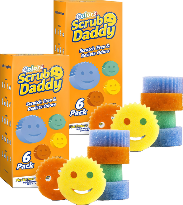 스크럽대디 수세미 랜덤발송, 6개, 2세트