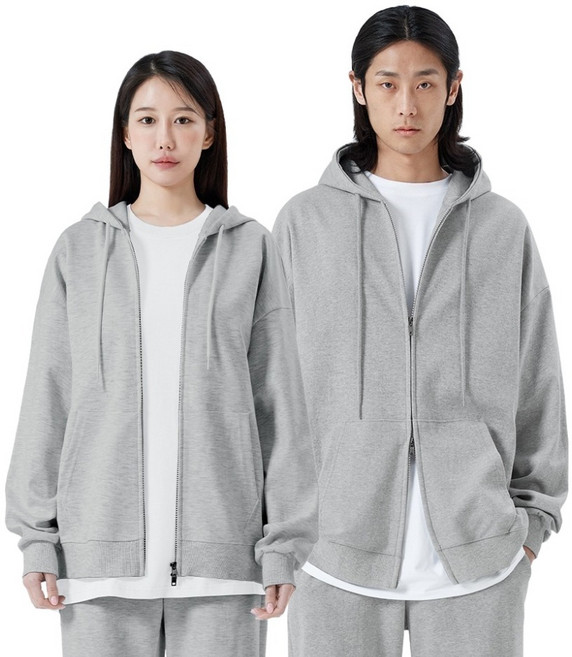 네이븐 남녀공용 오버핏 후드집업 NA2203Z