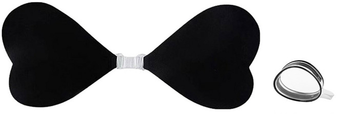 arua 오프숄더 볼륨업 하트 미니 누드브라 + 파우치 세트