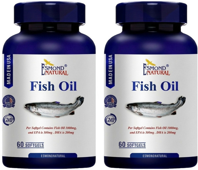 ESMOND NATURAL 愛司盟 純淨魚油軟膠囊, 60顆, 2罐