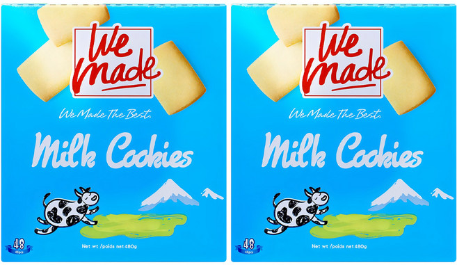 위메이드 밀크쿠키, 480g, 2개
