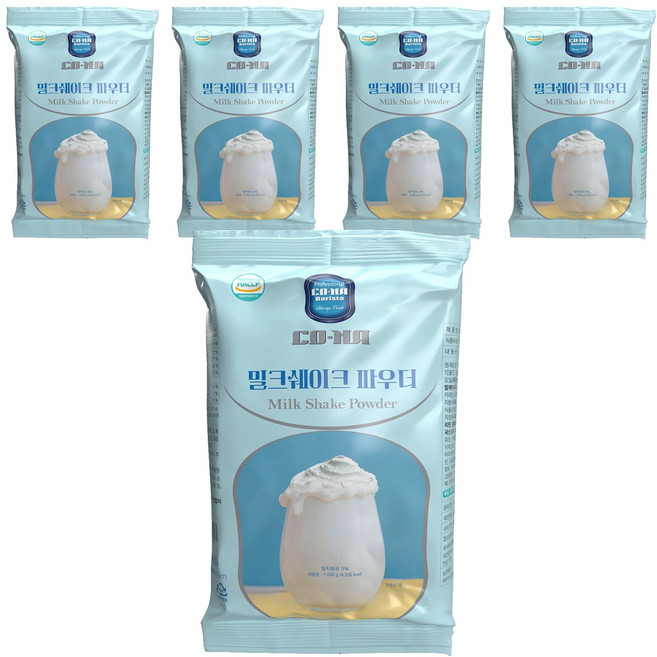 코나 밀크쉐이크 파우더, 5개, 1개입, 1kg