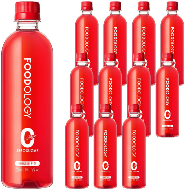 푸드올로지 콜레 티 워터 제로슈가, 500ml, 12개