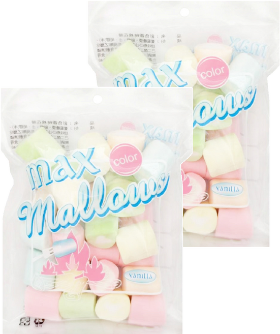 卜祥 香烤彩色棉花糖, 150g, 2包