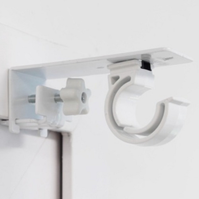 감성다는남자 뉴 안뚫어고리 봉브라켓슬림 9 x 4.5 cm, 화이트, 2개