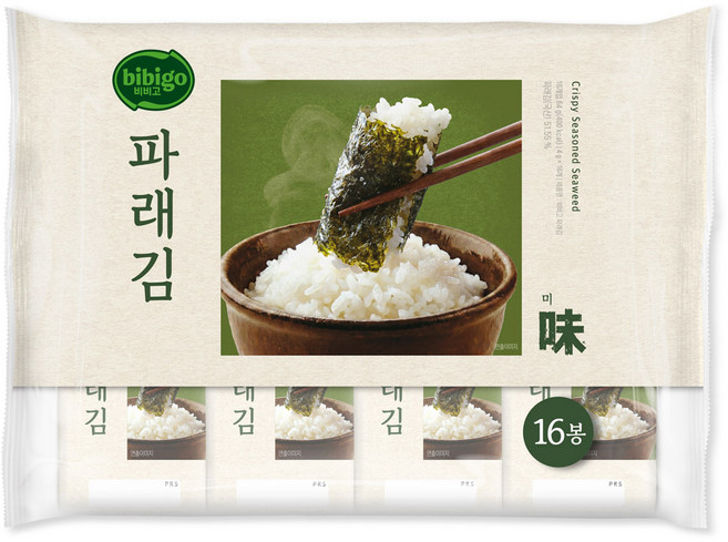 비비고 파래김 도시락김, 4g, 32개