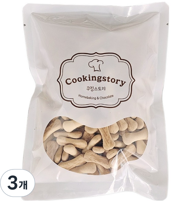 쿠킹스토리 미니스틱 냠냠이 비스킷, 100g, 3개