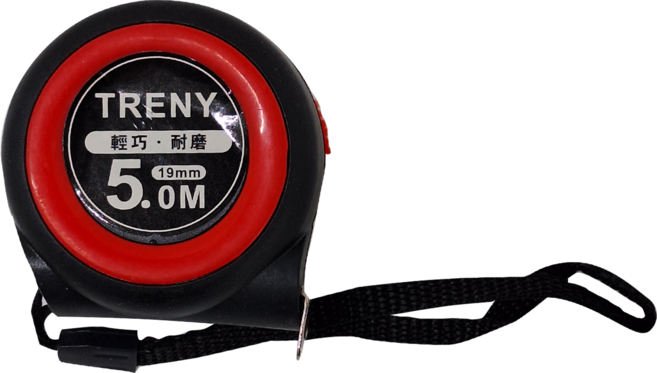 TRENY 自動煞停耐磨公制尺-5M, 1個