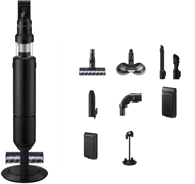 삼성전자 Bespoke 제트 AI 청소기 400W 고객직접설치, 새틴 블랙, VS90F40CSK