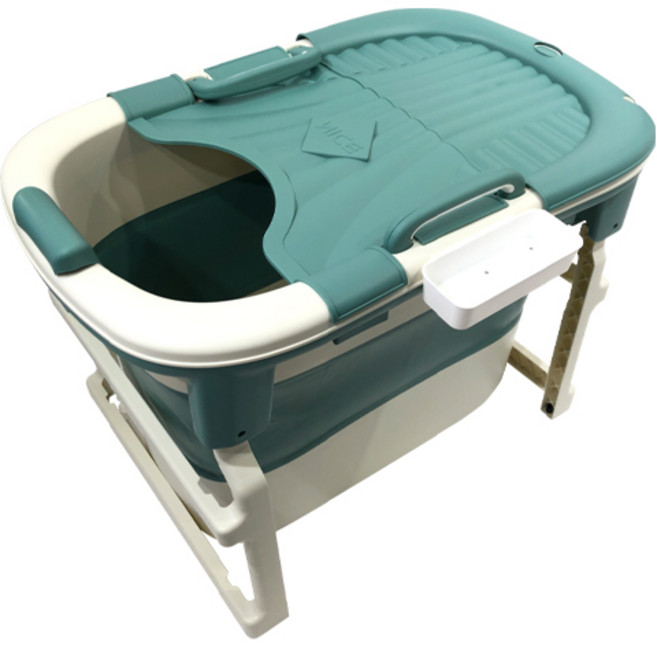 마메 접이식 반신욕조, 그린, 1개
