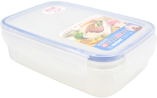 KEYWAY 聯府 三格優鮮微波便當盒 密封防漏 台灣製 中 透明 1個 KLB670