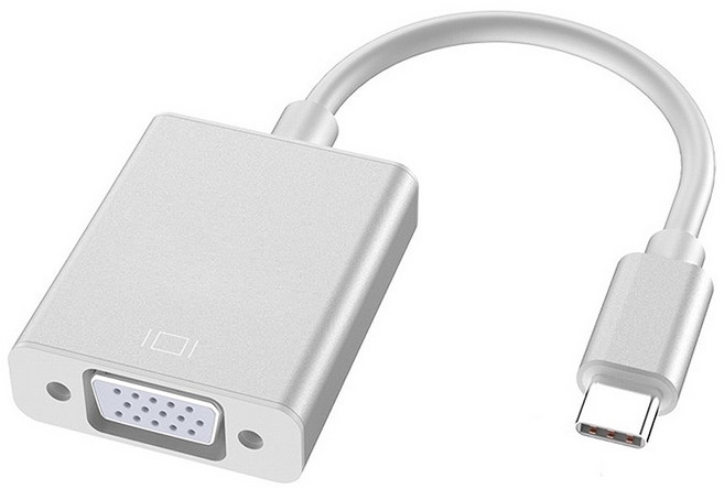 Neon 台灣霓虹 Type-C公轉VGA母轉接器, 1個, 約170mm(含兩端接頭)