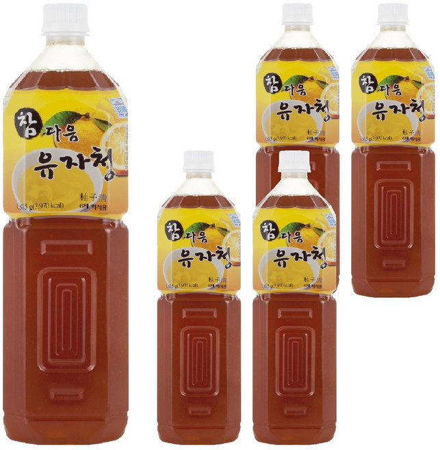 파낙스 참다음 유자청, 1.5L, 5개