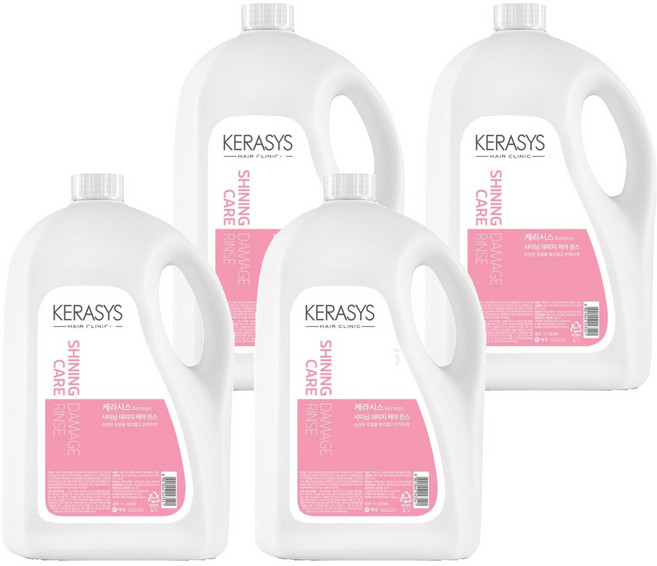 케라시스 샤이닝케어 데미지 린스, 4L, 4개