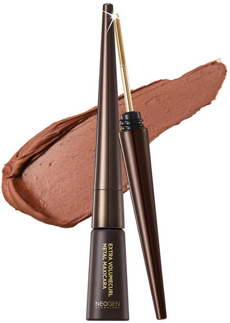 네오젠 엑스트라 볼륨컬 메탈 마스카라 4ml, 02 브라운, 1개