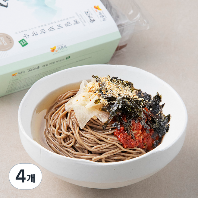 바른식 산메촌 메밀 비빔막국수, 822g, 4개