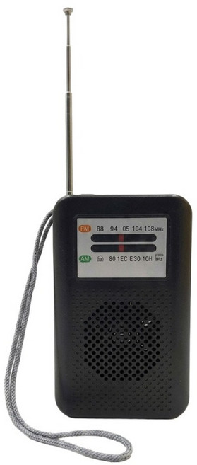 TWHAMMER 焊馬 AM&FM收音機 直 10 x 6.5 x2.5cm, CY-5202A, 黑色, 1個