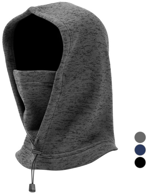 캐럿 기모 후드 넥워머, 그레이