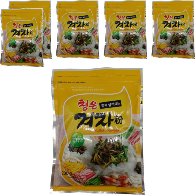 청은에프엔비 겨자분, 200g, 6개
