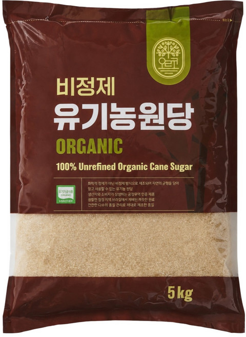 오르코 비정제 유기농 원당, 1개, 5kg