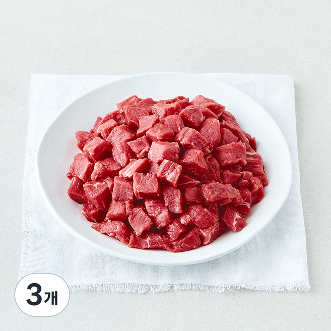 미트엔조이 미국산 모듬 국거리용 (냉장), 3개, 300g